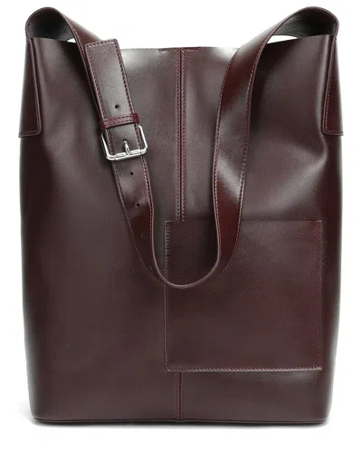 Tiffany & Fred Paris Leather Tote In Brown