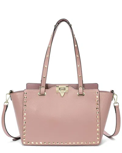 Tiffany & Fred Paris Leather Tote In Pink
