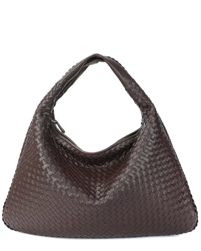 Tiffany & Fred Paris Leather Tote In Dark-brown