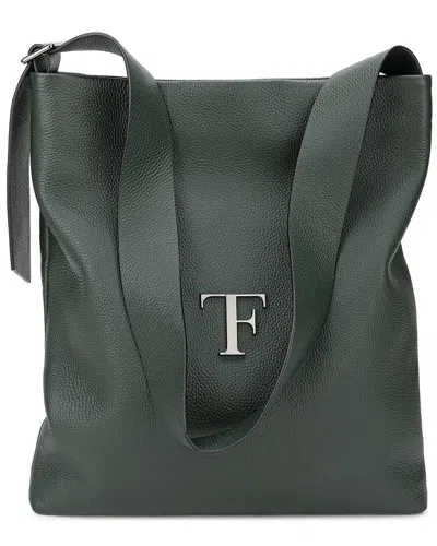 Tiffany & Fred Paris Leather Tote In Green