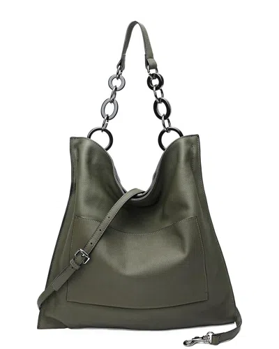 Tiffany & Fred Paris Leather Tote In Green