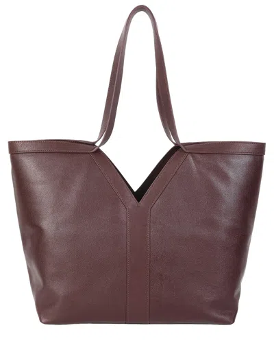 Tiffany & Fred Paris Leather Tote In Orange
