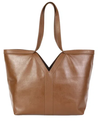 Tiffany & Fred Paris Leather Tote In Brown