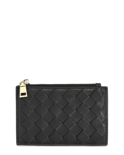 Tiffany & Fred Paris Leather Wallet In Black