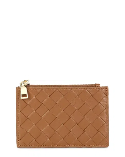 Tiffany & Fred Paris Leather Wallet In Brown
