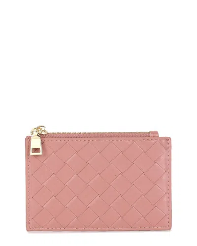 Tiffany & Fred Paris Leather Wallet In Pink
