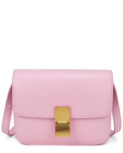 Tiffany & Fred Paris Lizard-embossed Leather Crossbody
