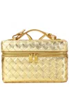 Tiffany & Fred Paris Metallic Quilted Leather Crossbody