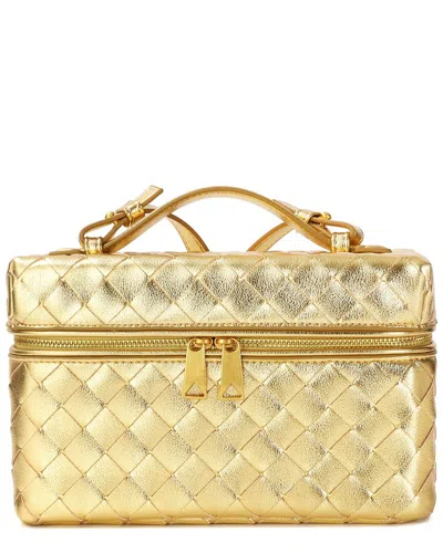 Tiffany & Fred Paris Metallic Quilted Leather Crossbody