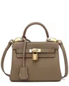 Tiffany & Fred Paris Mini Grained Leather Satchel