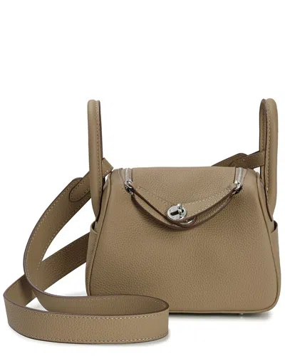 Tiffany & Fred Paris Mini Leather Satchel In Brown