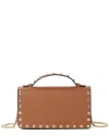 Tiffany & Fred Paris Mini Pebbled Leather Crossbody In Brown