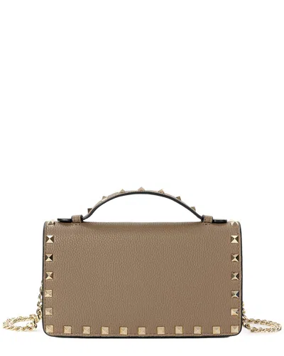 Tiffany & Fred Paris Mini Pebbled Leather Crossbody In Brown