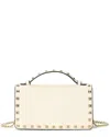 Tiffany & Fred Paris Mini Pebbled Leather Crossbody In White
