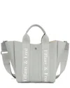 Tiffany & Fred Paris Mini Pebbled Leather Tote In Gray