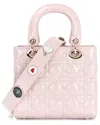 Tiffany & Fred Paris Mini Quilted Patent Satchel In Red