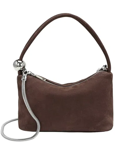 Tiffany & Fred Paris Tiffany And Fred Paris Mini Suede Leather Shoulder Bag In Brown