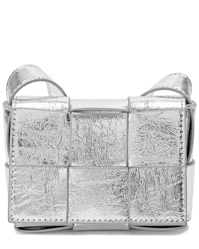 Tiffany & Fred Paris Mini Woven Metallic Leather Crossbody