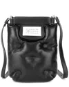 Tiffany & Fred Paris Padded Sheepskin Leather Crossbody Bag In Black