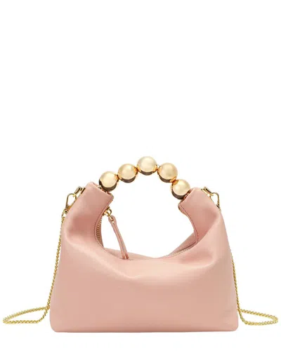 Tiffany & Fred Paris Pearl Handle Leather Crossbody In White