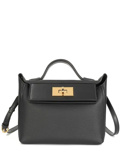 Tiffany & Fred Paris Pebble & Smooth Leather Cros