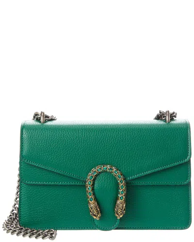 Tiffany & Fred Paris Pebble Leather Crossbody In Green
