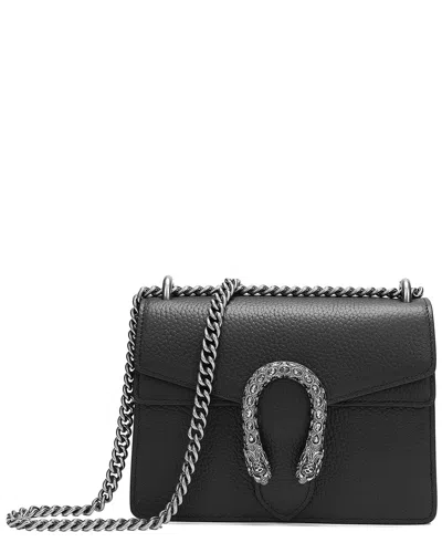 Tiffany & Fred Paris Pebbled Leather Crossbody In Black
