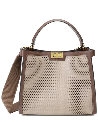 Tiffany & Fred Paris Perforated Leather Top Handle Tote