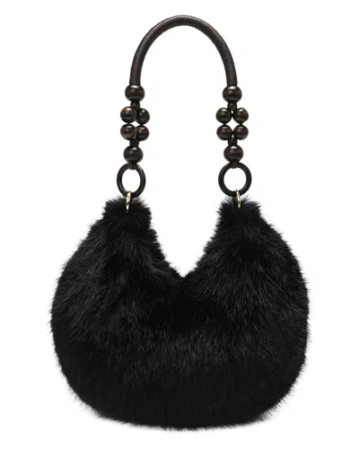 Tiffany & Fred Paris Plush Mini Bag In Black