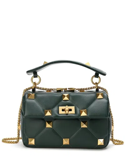 Tiffany & Fred Paris Quilted & Studded Leather Messenger Bag