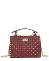 Tiffany & Fred Paris Quilted & Studded Leather Shoulder Bag