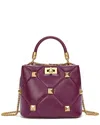 Tiffany & Fred Paris Quilted & Studded Leather Top Handle Shoulder Bag