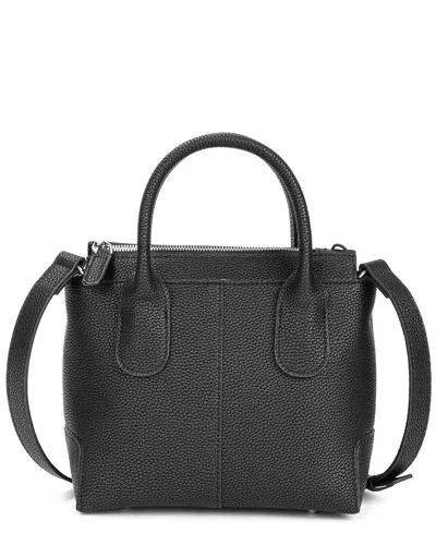 Tiffany & Fred Paris Quilted Canvas & Leather Top-handle Crossbody
