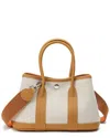 Tiffany & Fred Paris Quilted Canvas & Leather Top-handle Satchel