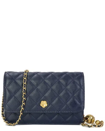 Tiffany & Fred Paris Quilted Caviar Leather Crossbody