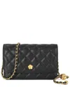 Tiffany & Fred Paris Quilted Caviar Leather Crossbody In Black