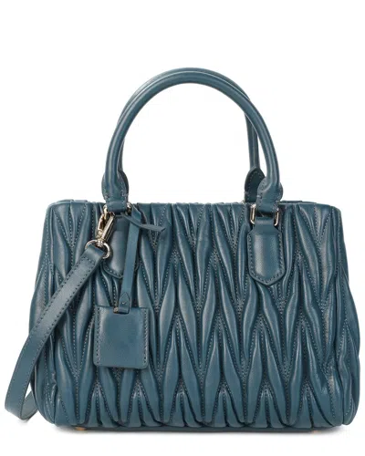 Tiffany & Fred Paris Quilted Lambskin Leather Satchel In Pink