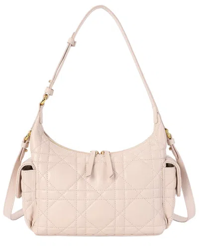 Tiffany & Fred Paris Quilted Lambskin Leather Shoulder Bag In Pink