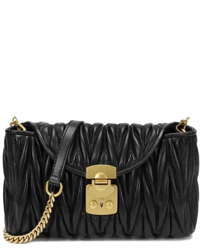 Tiffany & Fred Paris Quilted Lambskin Messenger Bag