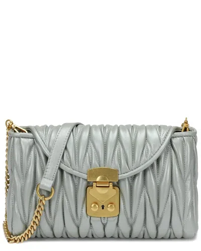 Tiffany & Fred Paris Quilted Lambskin Messenger Bag
