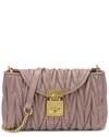 Tiffany & Fred Paris Quilted Lambskin Messenger Bag