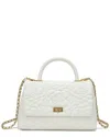 Tiffany & Fred Paris Quilted Large Leather Satchel
