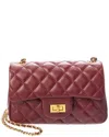 Tiffany & Fred Paris Quilted Leather Crossbody In Red