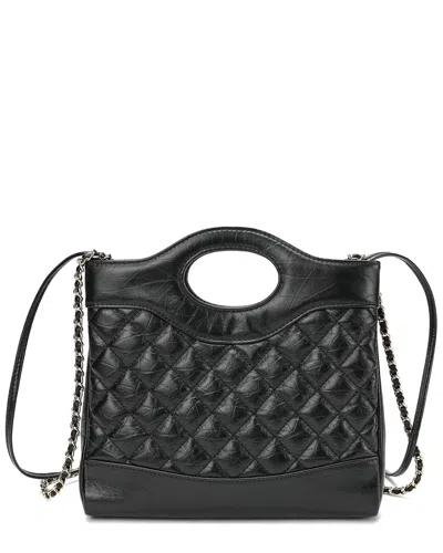 Tiffany & Fred Paris Quilted Leather Crossbody In Burgundy