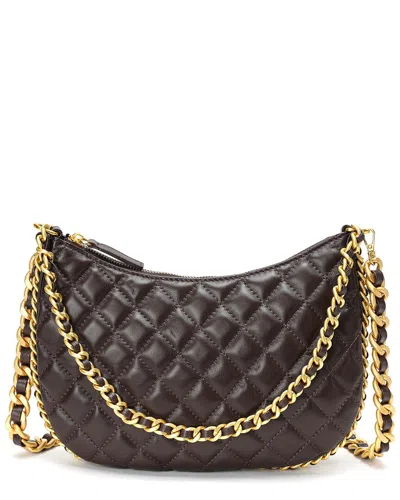 Tiffany & Fred Paris Quilted Leather Crossbody In Red