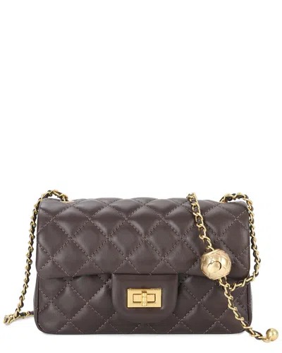 Tiffany & Fred Paris Quilted Leather Crossbody In Brown
