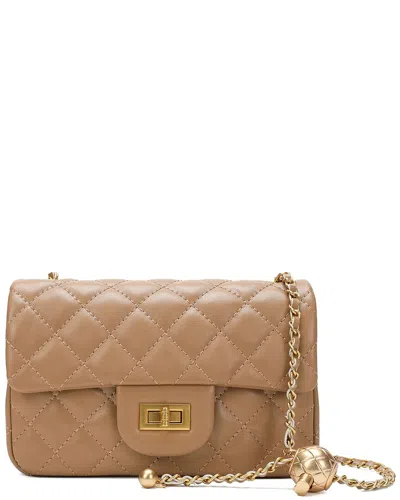 Tiffany & Fred Paris Quilted Leather Crossbody In Brown