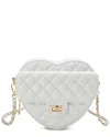 Tiffany & Fred Paris Quilted Leather Heart-shaped Crossbody