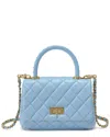 Tiffany & Fred Paris Quilted Leather Messenger Bag