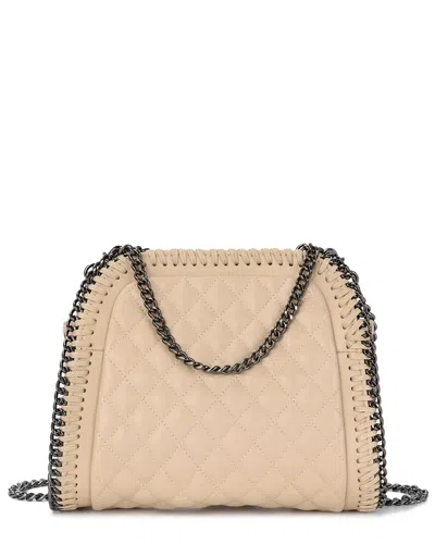 Tiffany & Fred Paris Quilted Leather Messenger Bag In Brown